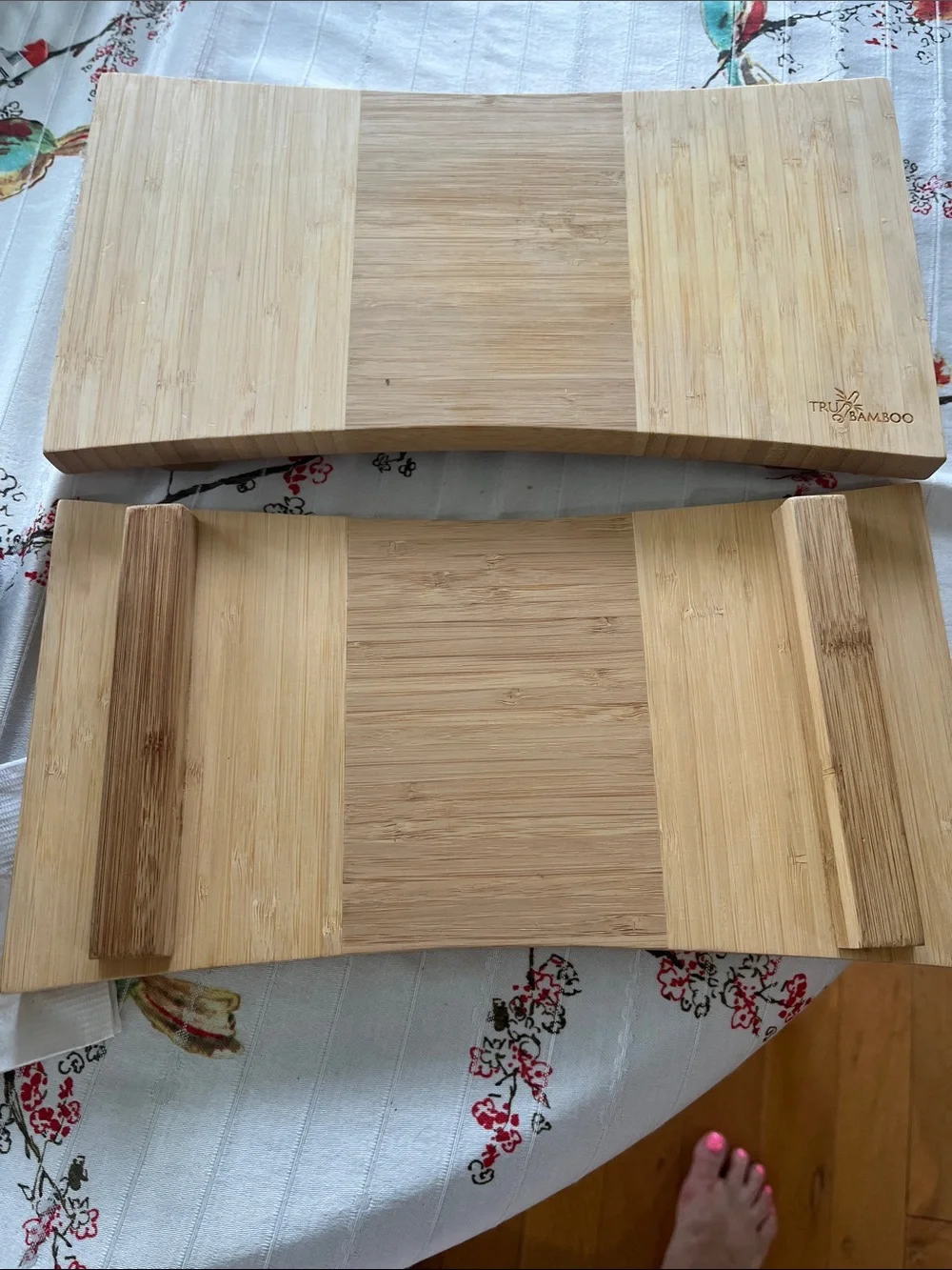 BAMBOO Natural Two-Piece Light Wood Bamboo Serving & Prep Boards